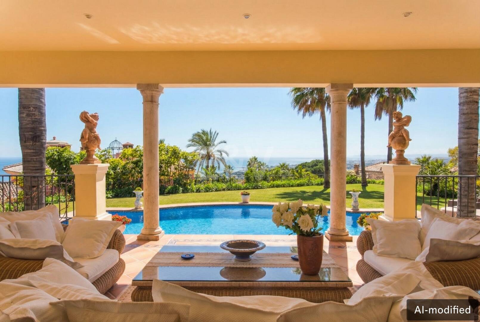 Außergewöhnliche Mansion mit Meerblick in den prestigeträchtigen Höhenlagen von Sierra Blanca