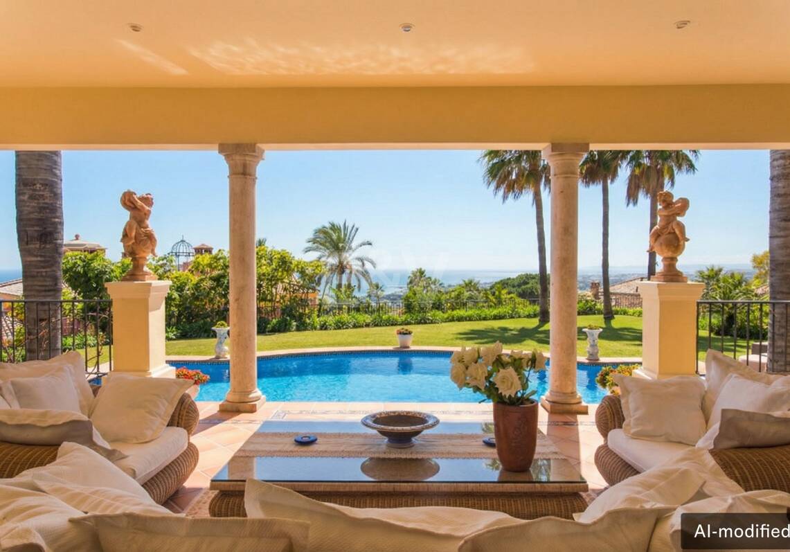 Außergewöhnliche Mansion mit Meerblick in den prestigeträchtigen Höhenlagen von Sierra Blanca