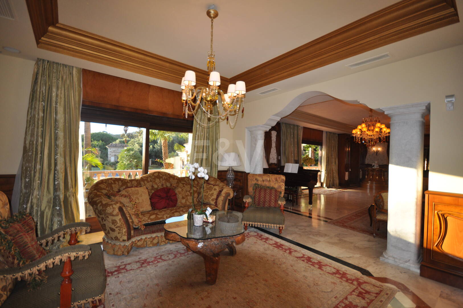 Grand Palatial Estate with Panoramic Sea Views Close to Sierra Blanca, Marbella Golden Mile