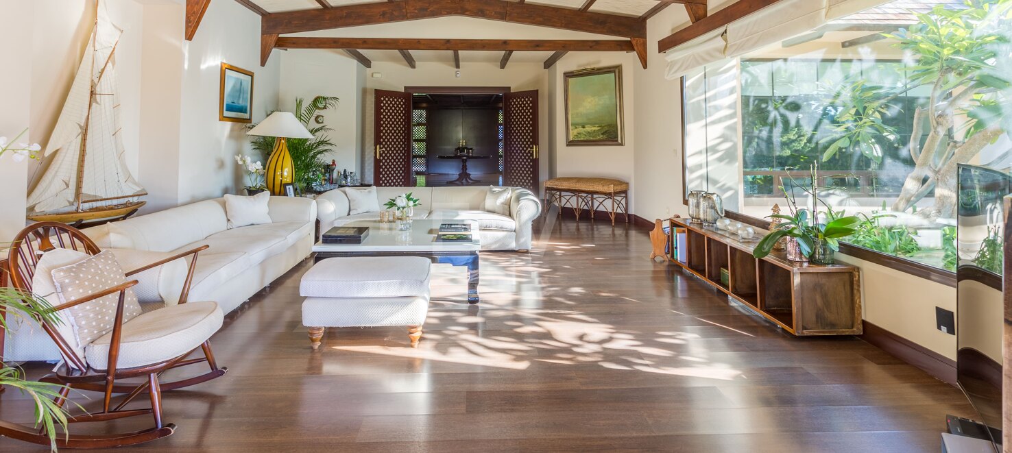 Villa única de estilo africano