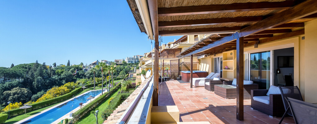 Fantastique penthouse de trois chambres à coucher avec vue sur la mer à Condado de Sierra Blanca