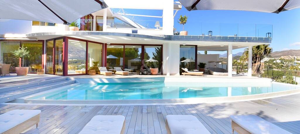 Modern villa med panoramautsikt, Nueva Andalucía