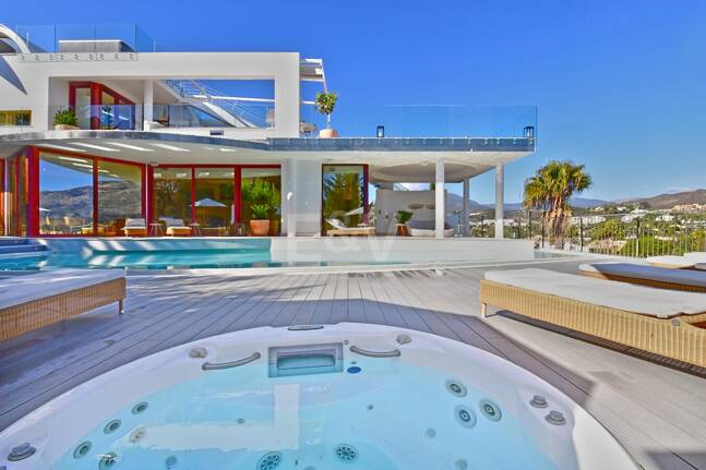 Modern villa med panoramautsikt, Nueva Andalucía