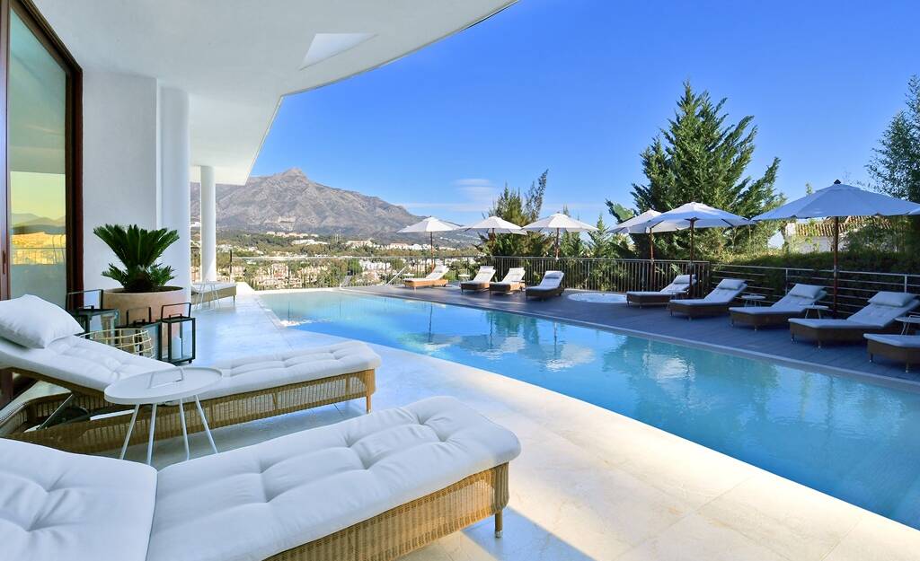 Modern villa with panoramic views