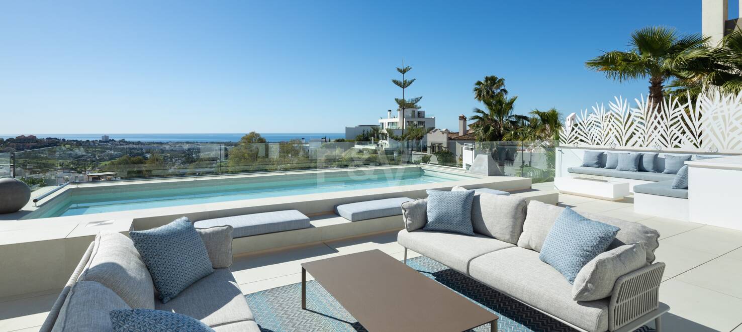 Villa contemporaine à La Quinta avec vue magnifique sur la mer et la montagne