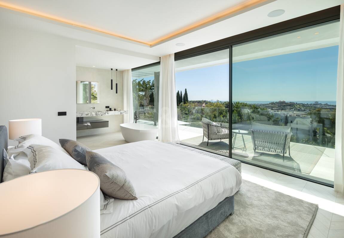 Villa contemporaine à La Quinta avec vue magnifique sur la mer et la montagne