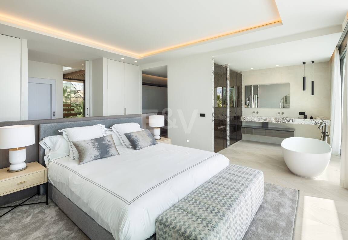 Villa contemporaine à La Quinta avec vue magnifique sur la mer et la montagne