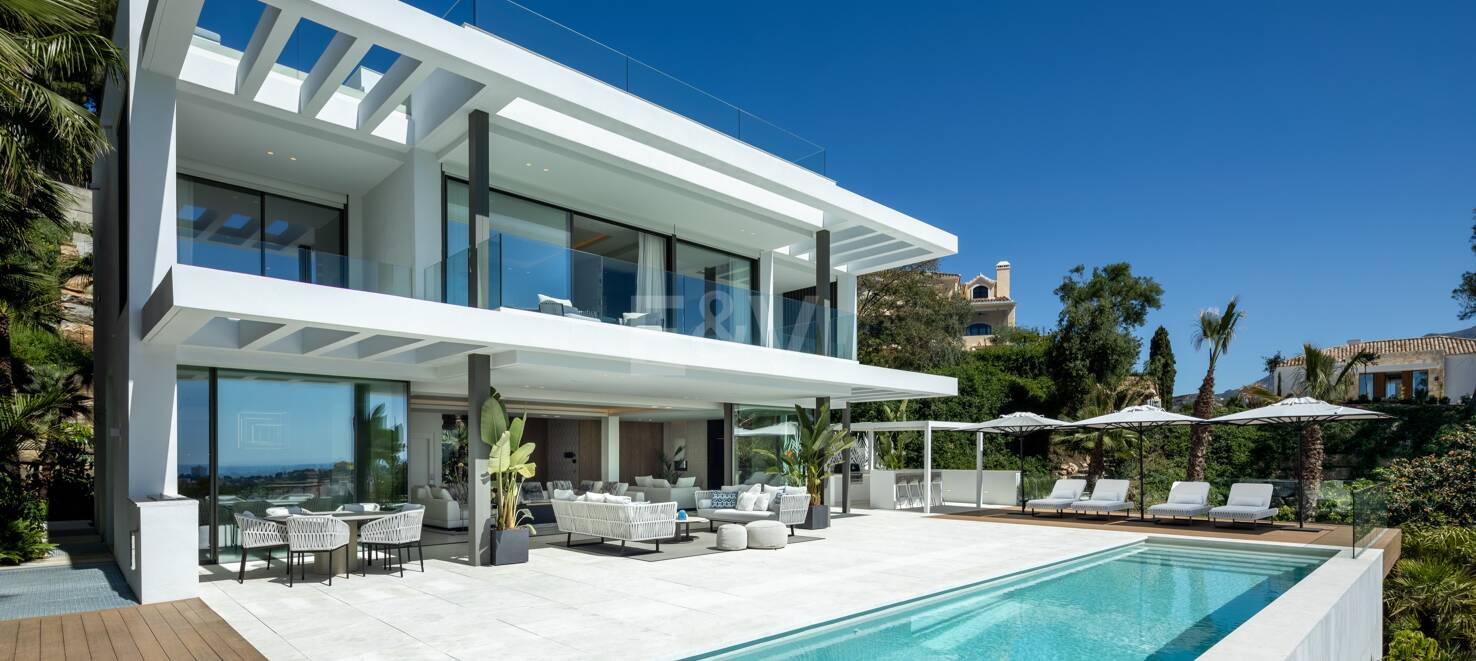 Villa contemporaine à La Quinta avec vue magnifique sur la mer et la montagne