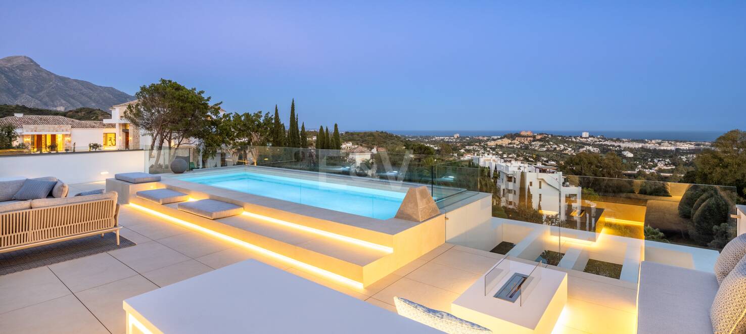 Villa contemporaine à La Quinta avec vue magnifique sur la mer et la montagne