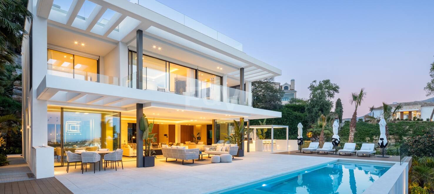 Villa contemporaine à La Quinta avec vue magnifique sur la mer et la montagne