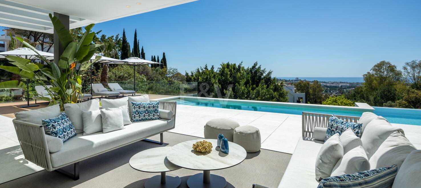 Villa contemporaine à La Quinta avec vue magnifique sur la mer et la montagne