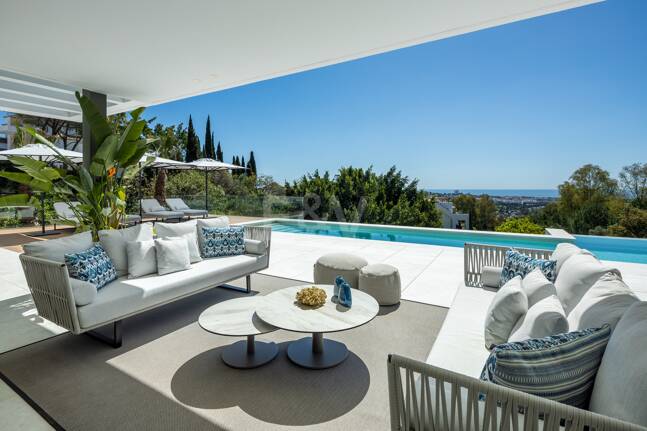 Villa contemporaine à La Quinta avec vue magnifique sur la mer et la montagne