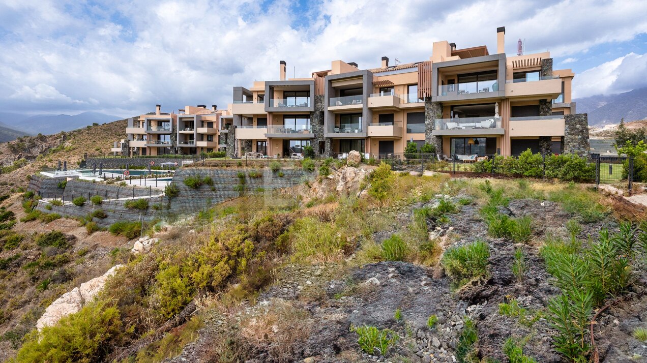 Zeitgenössische Wohnung in La Quinta mit Panoramablick in einer Ferienanlage mit Luxusausstattung