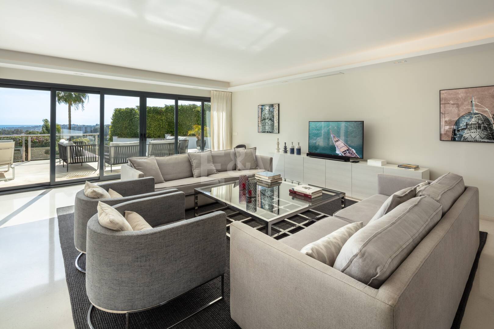 Unique Villa with Golf and Sea Views