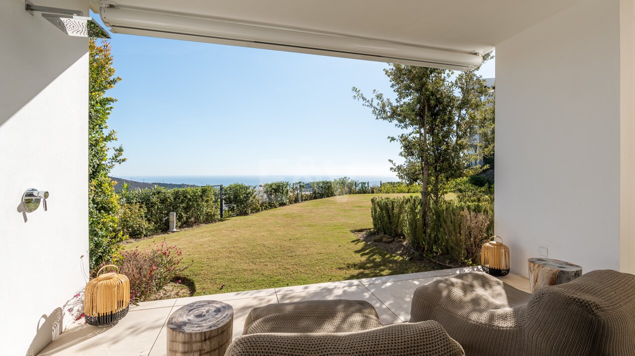 Luxuriöses Erdgeschossapartment in Palo Alto: Exquisites Design und Panoramablick auf das Meer