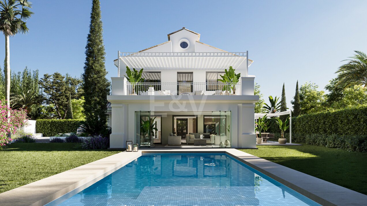 Villa a estrenar con vistas al mar En Nueva Andalucía en la mejor área de golf