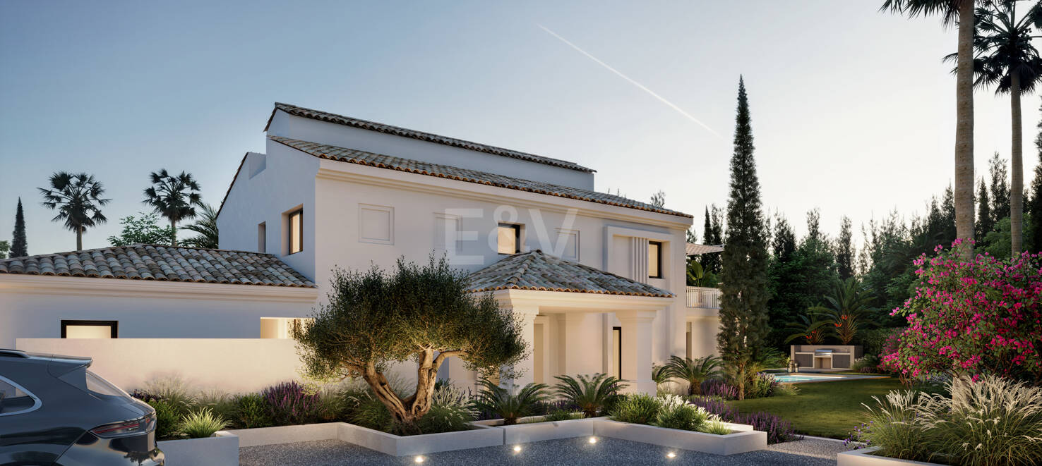 Villa a estrenar con vistas al mar En Nueva Andalucía en la mejor área de golf