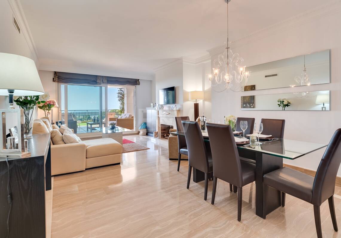 Luxurious 3-Bedroom Apartment in Sierra Blanca with unbeatable sea view, Marbella for seasonal rental by months. Available from Sept 2026