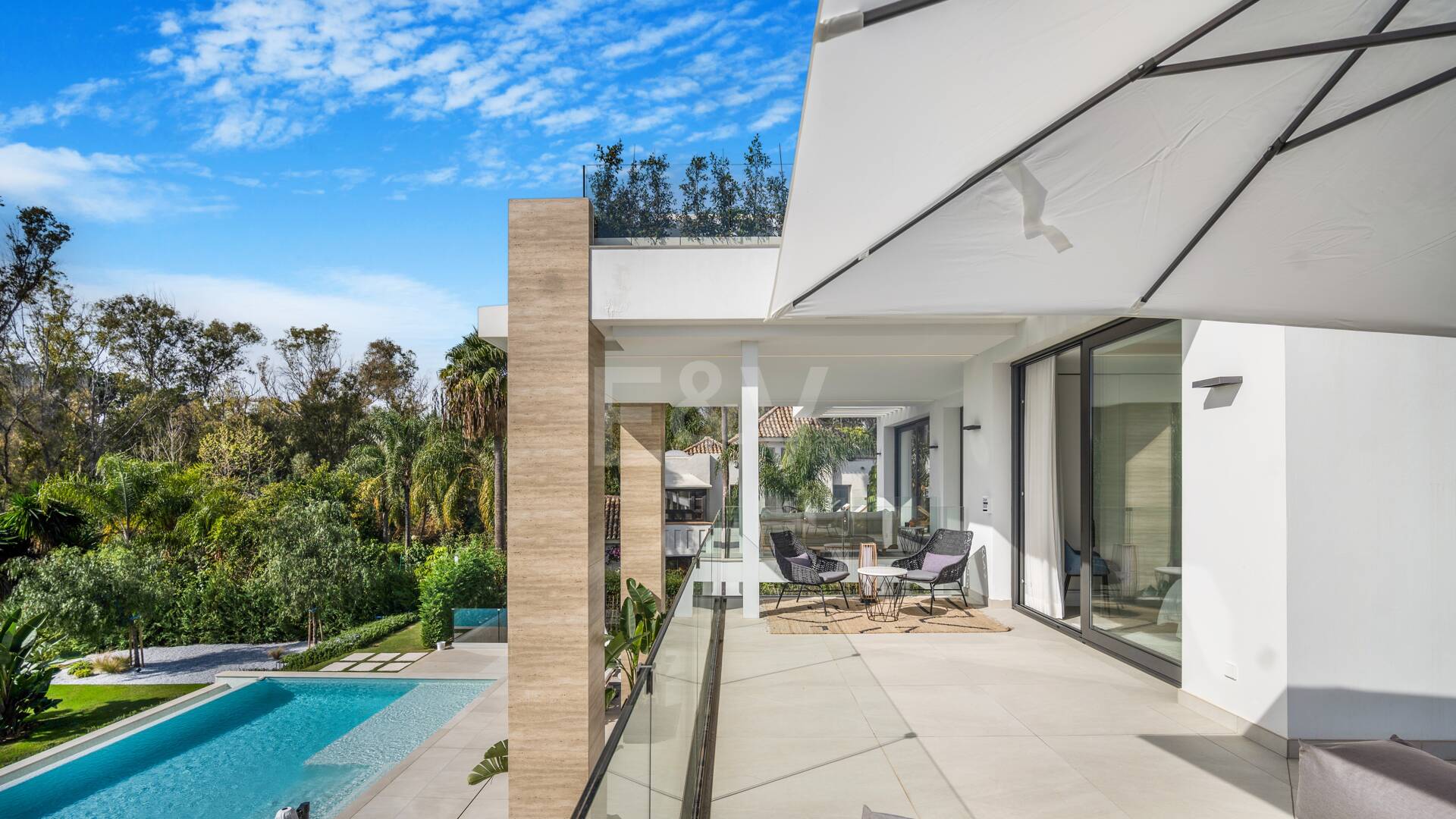 Współczesna willa w Villas del Marqués na Złotej Mili