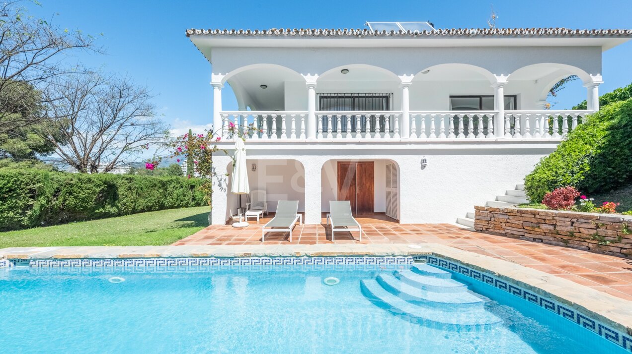 Enchanting Guadalmina Family Villa Walking Distance to Prestigious Golf Course