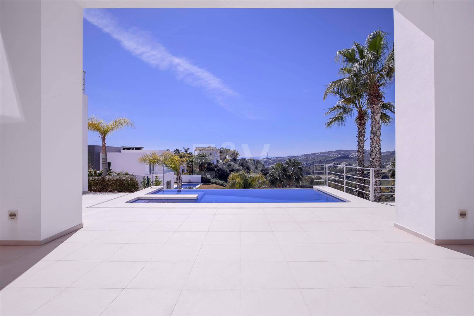 Modern Puerto del Capitán Villa with Sea View in Gated Community