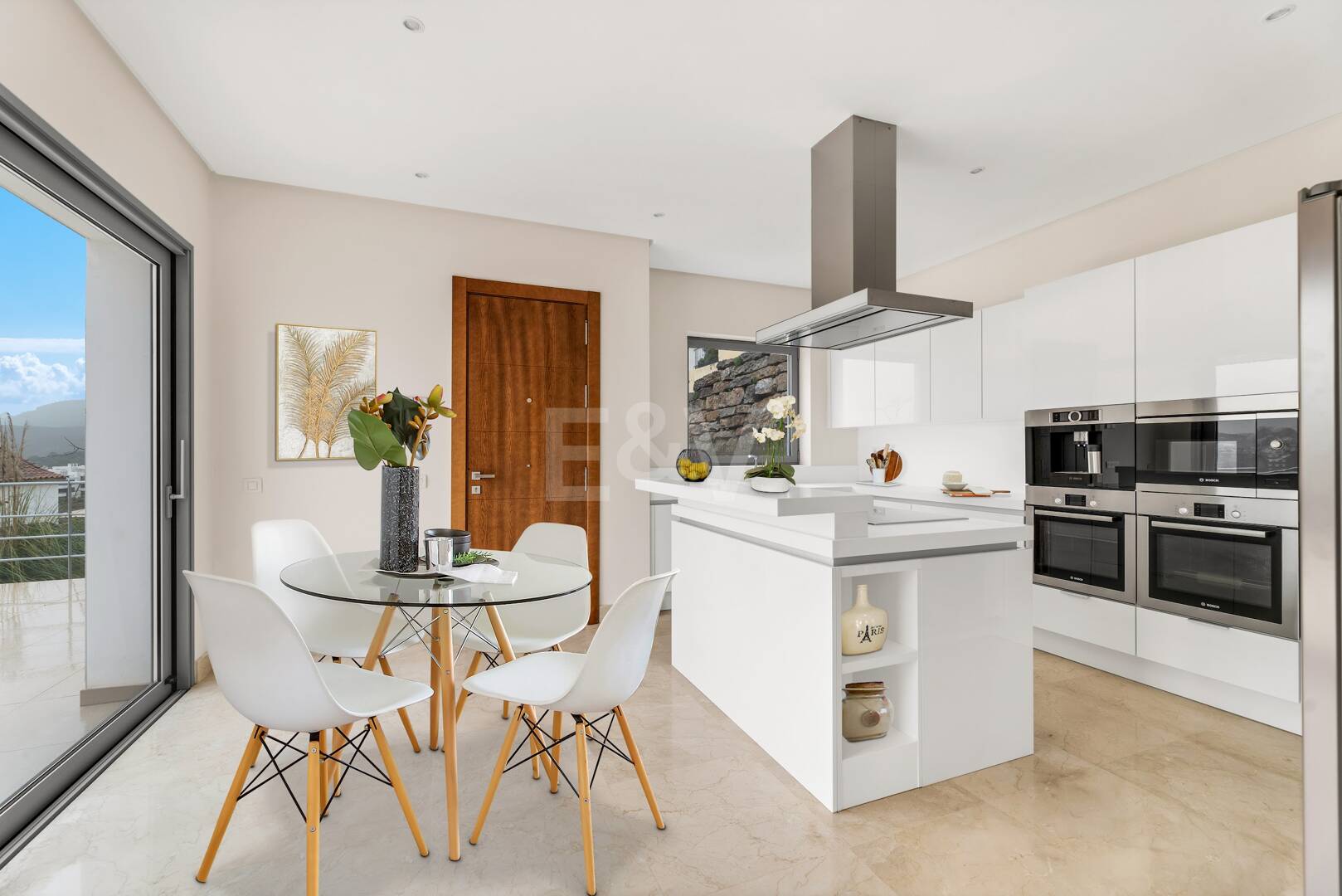 Villa moderne de Puerto del Capitán avec vue sur la mer dans la communauté fermée