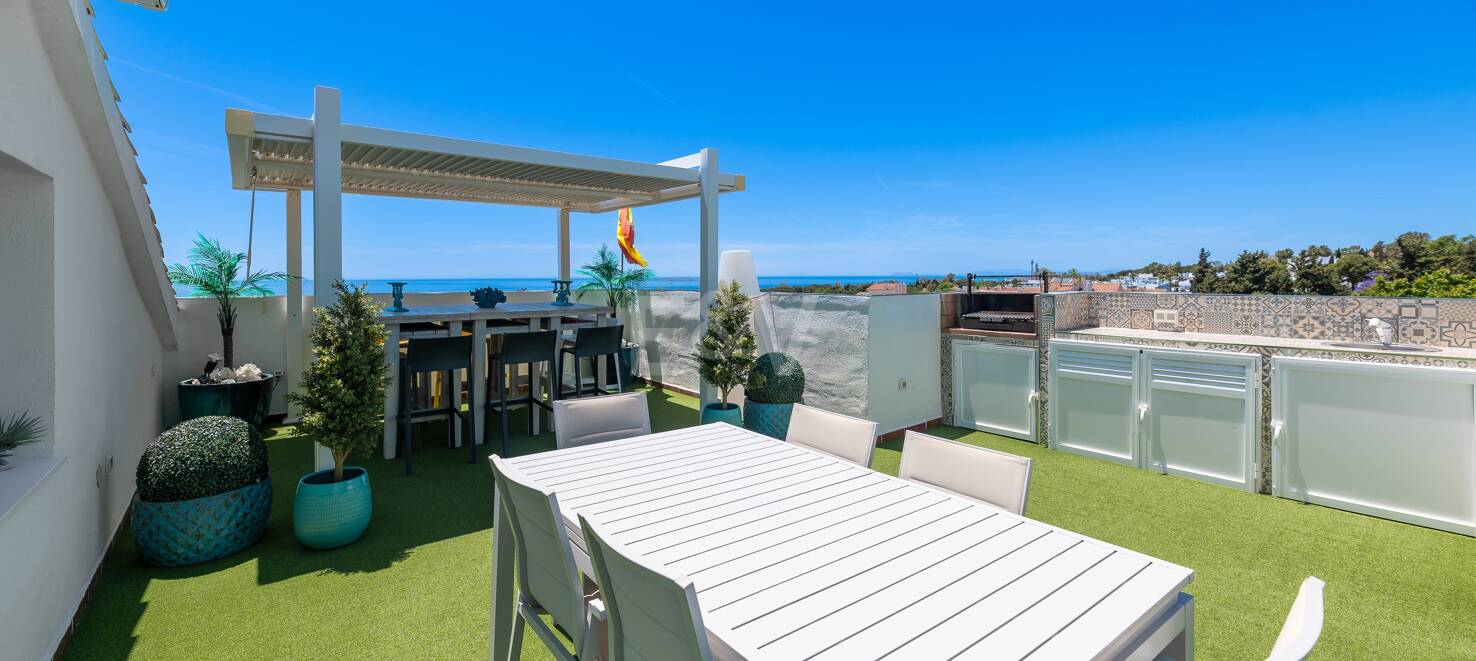 Exceptionell Duplex Penthouse i Hacienda de Nagüeles med havsutsikt på Golden Mile