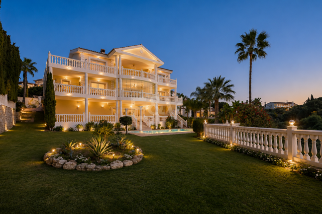 Villa med havsutsikt i Elviria