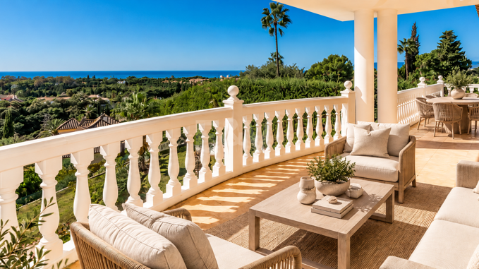 Villa mit Meerblick in Elviria