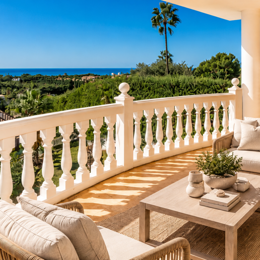Villa med havsutsikt i Elviria