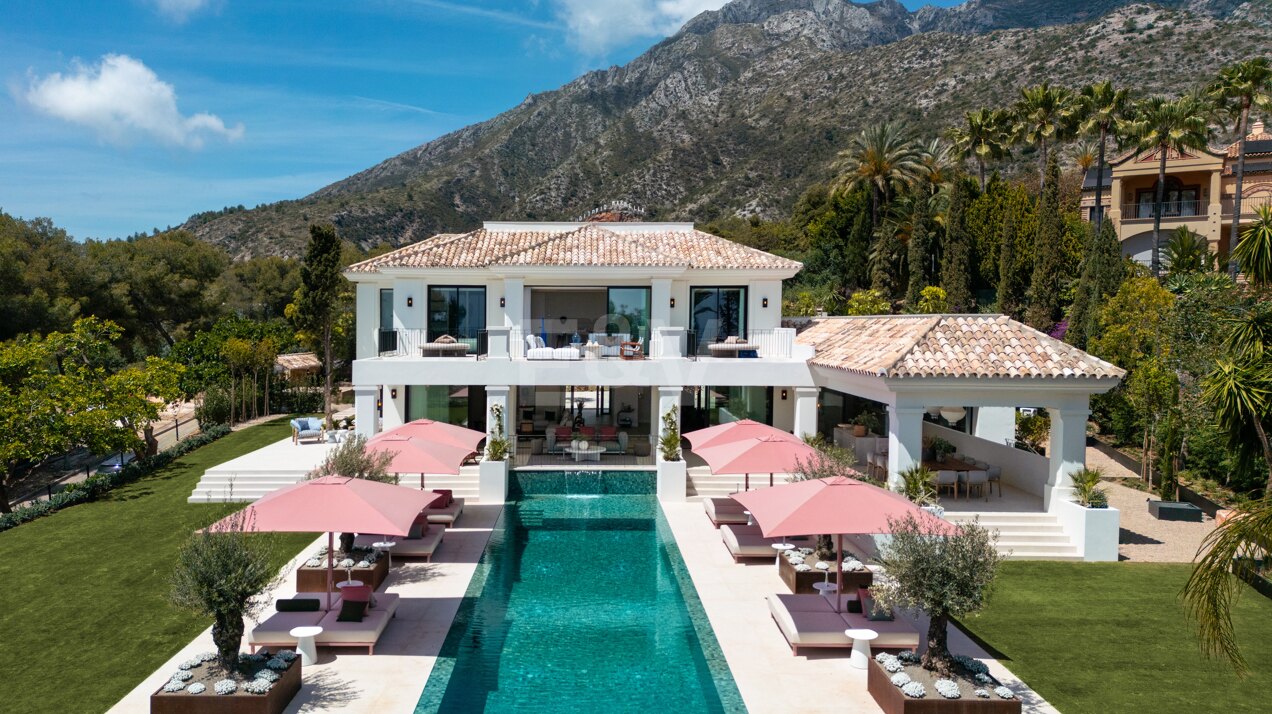 Mediterranes Herrenhaus mit Meerblick in Sierra Blanca