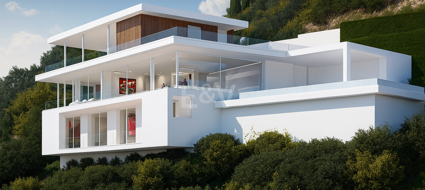 Plot with License in Monte Mayor with Stunning Panoramic Seaviews