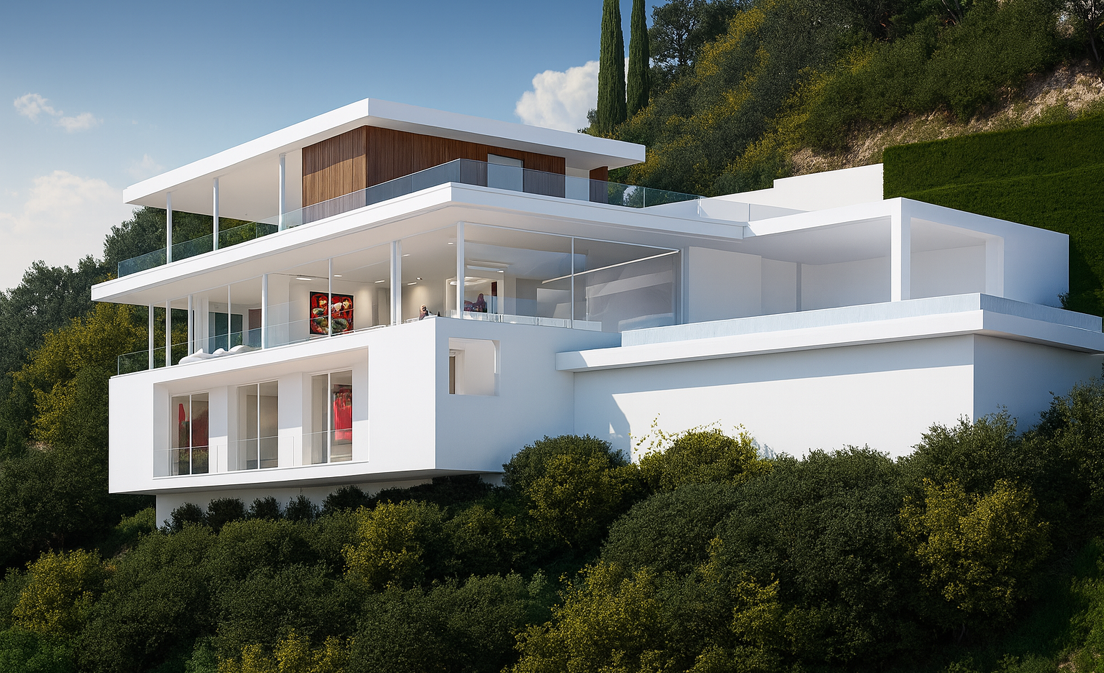 Terreno con licencia en Monte Mayor con impresionantes vistas panorámicas al mar