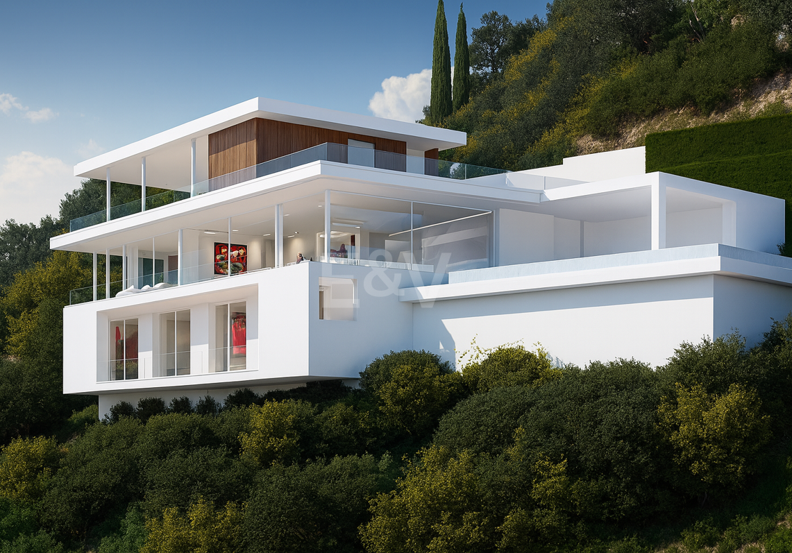 Plot with License in Monte Mayor with Stunning Panoramic Seaviews
