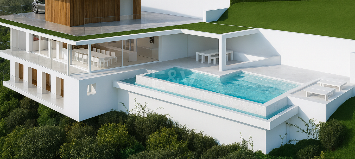 Plot with License in Monte Mayor with Stunning Panoramic Seaviews