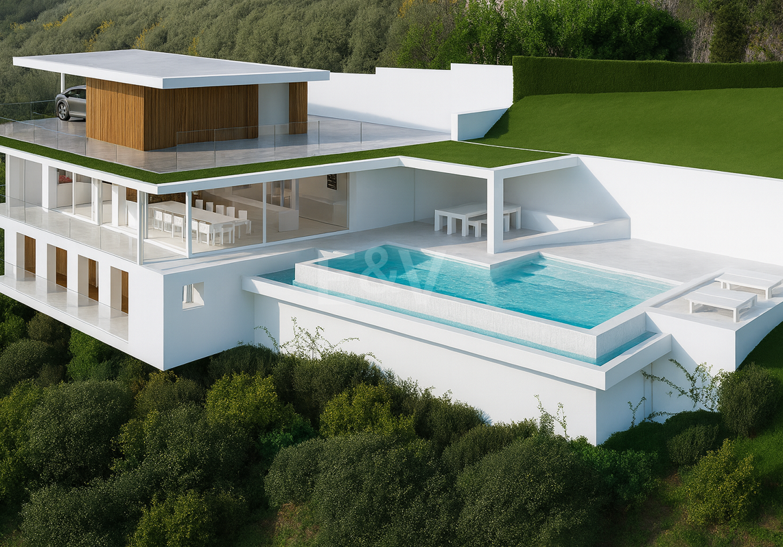 Plot with License in Monte Mayor with Stunning Panoramic Seaviews