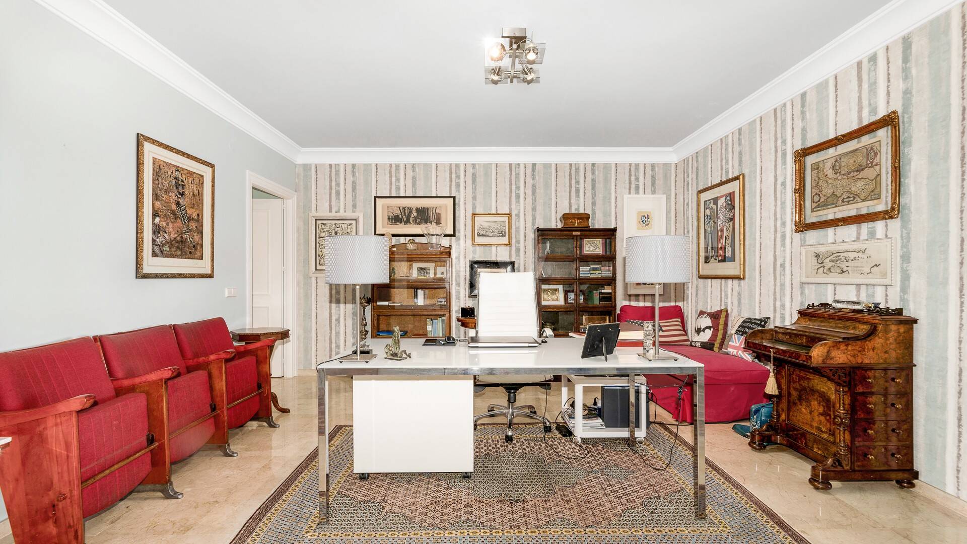 Guadalmina Frontline Golf rymlig lägenhet med havsutsikt.