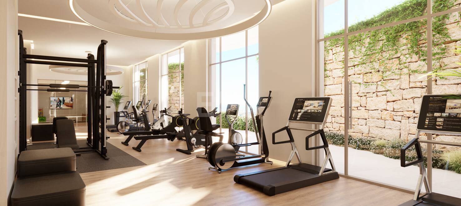 Modern Luxury Garden apartment with panoramic sea views in gated community
