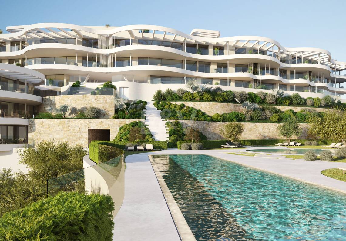 Modern Luxury Garden apartment with panoramic sea views in gated community