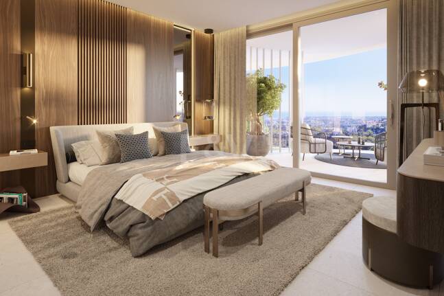 Modern Luxury Garden Apartment avec vue panoramique sur la mer dans la communauté fermée