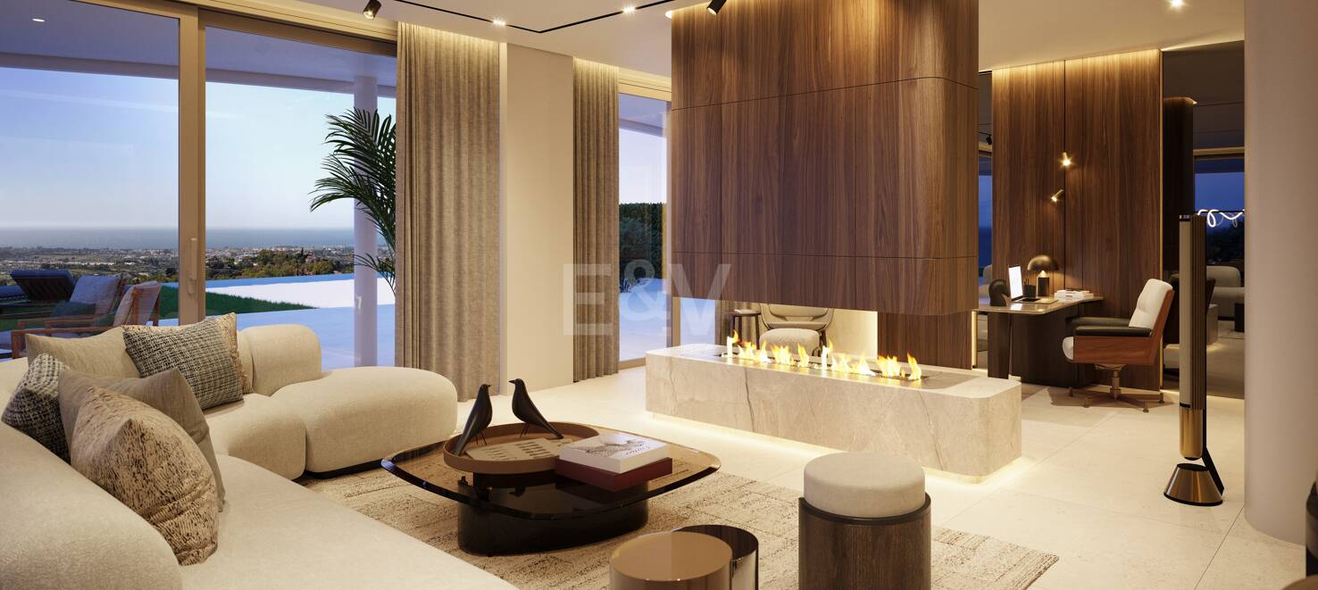 Modern Luxury Garden apartment with panoramic sea views in gated community
