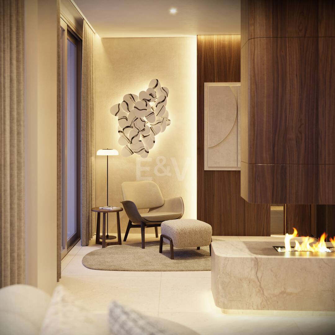 Modern Luxury Garden Apartment avec vue panoramique sur la mer dans la communauté fermée