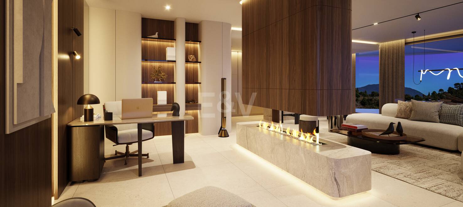 Modern Luxury Garden apartment with panoramic sea views in gated community
