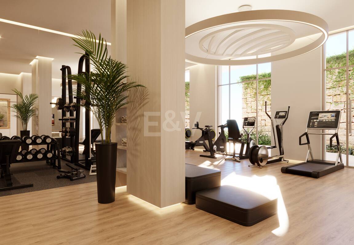 Modern Luxury Garden Apartment avec vue panoramique sur la mer dans la communauté fermée