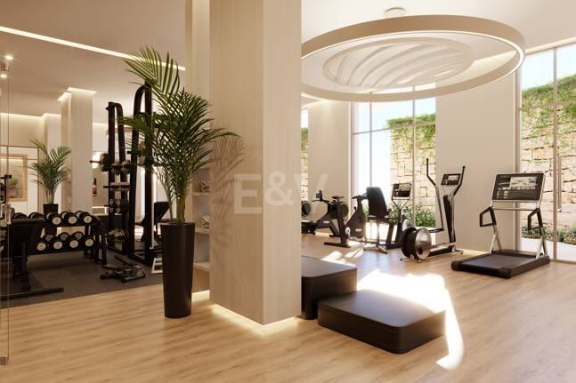 Modern Luxury Garden Apartment avec vue panoramique sur la mer dans la communauté fermée