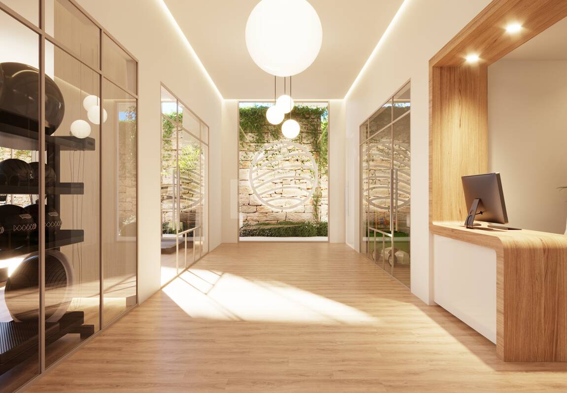 Modern Luxury Garden Apartment avec vue panoramique sur la mer dans la communauté fermée