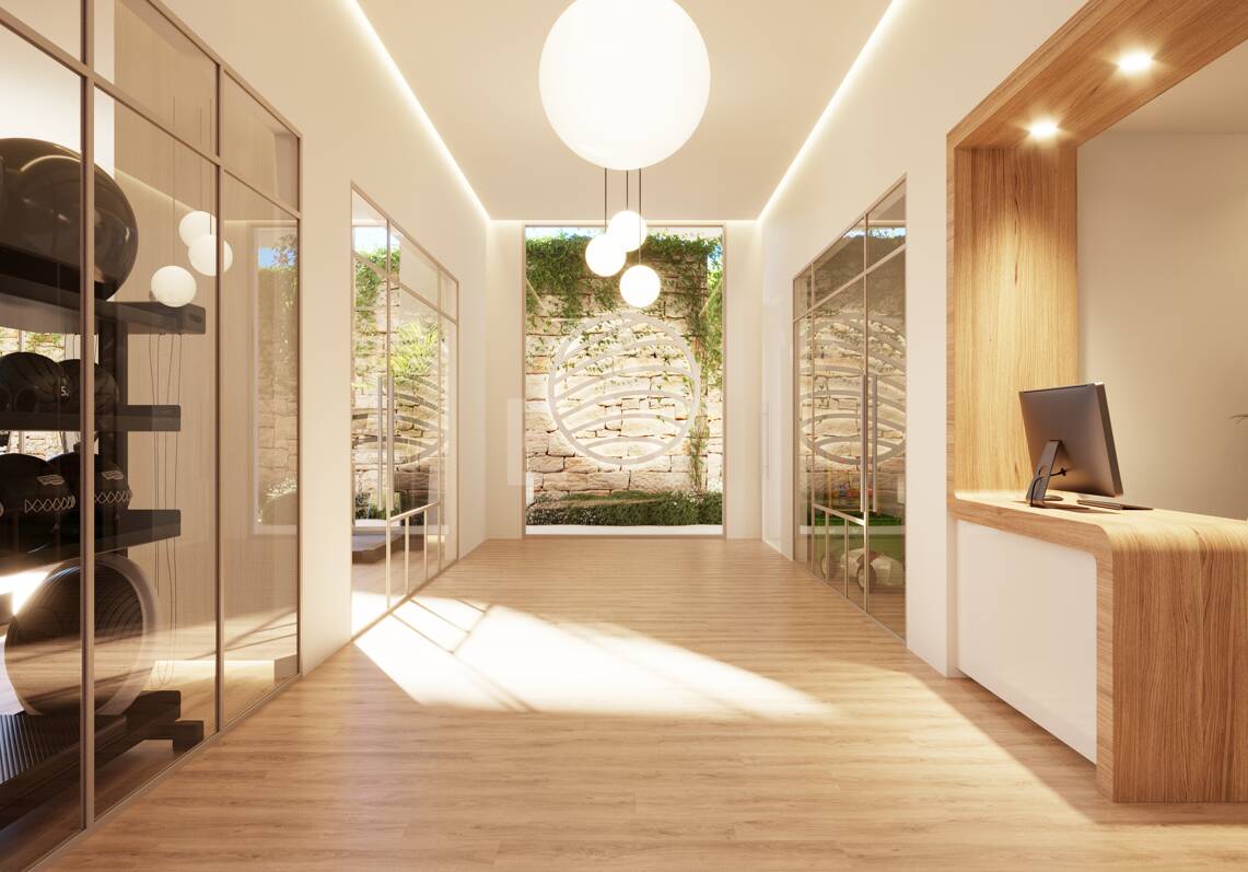 Modern Luxury Garden apartment with panoramic sea views in gated community