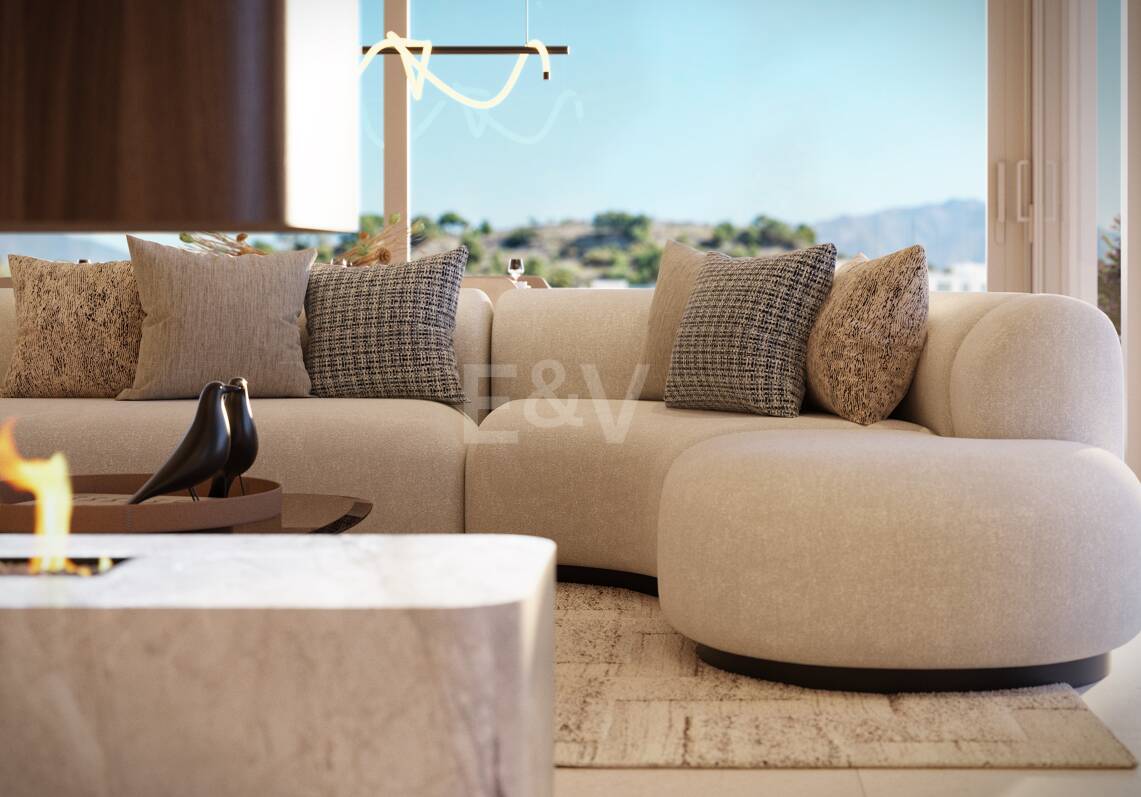 Modern Luxury Garden apartment with panoramic sea views in gated community