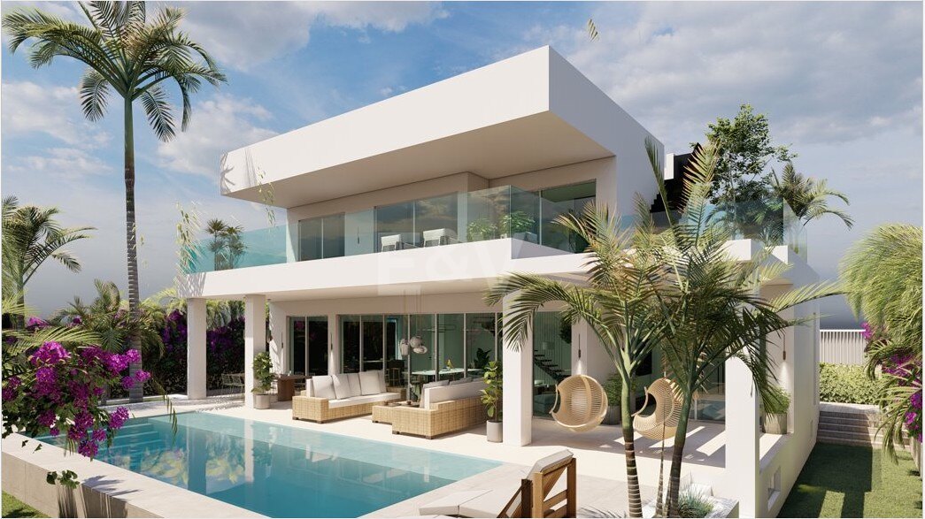 Modern Designer Villa 250m from the Beach