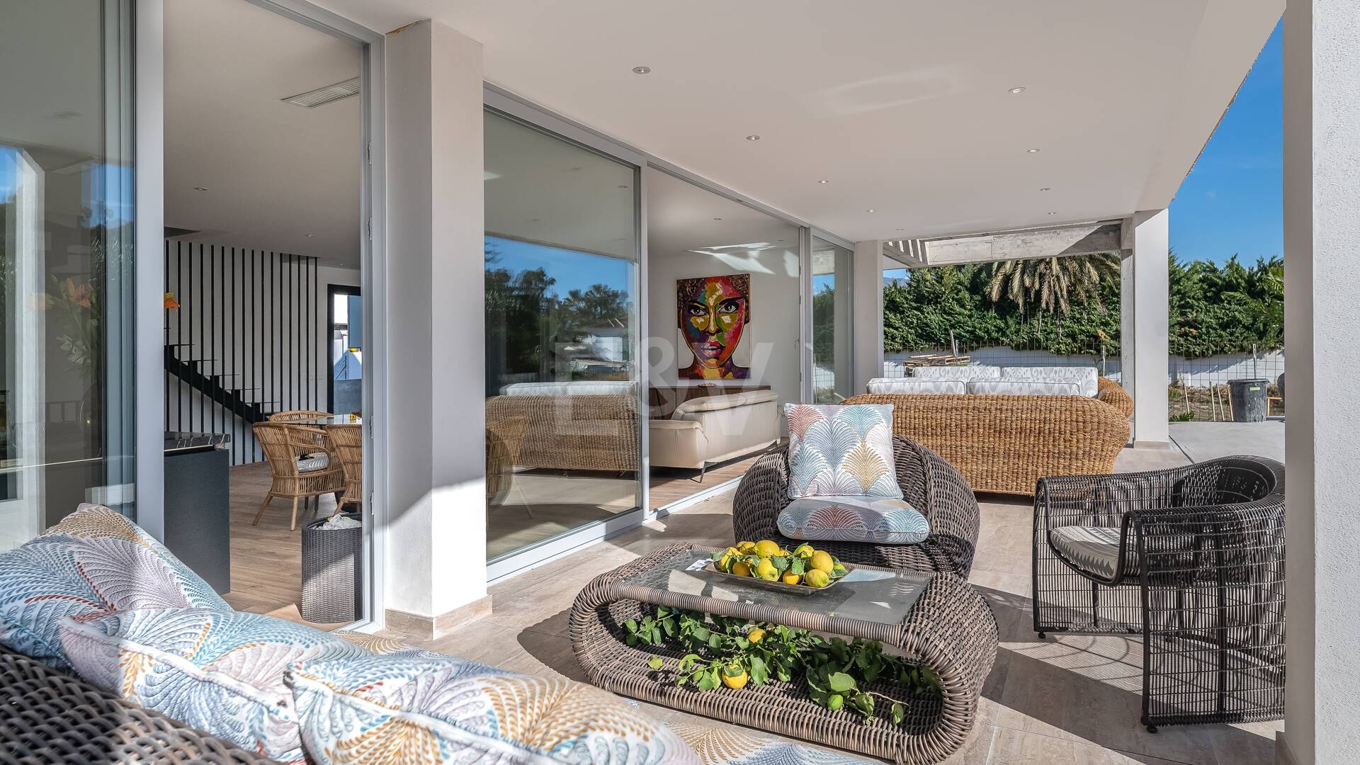 Modern South-Facing Villa with Mountain Views, 250 m from San Pedro Beach